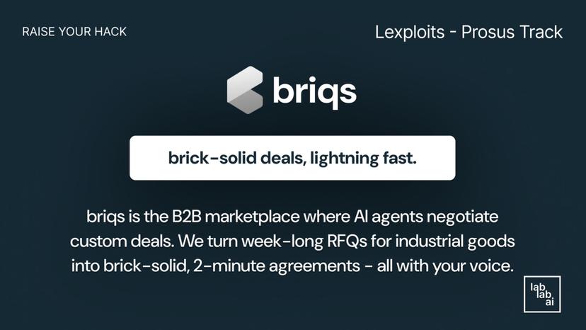 briqs - Brick-solid deals lightning fast