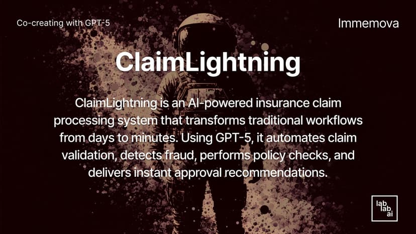 ClaimLightning - AI-powered claim processing