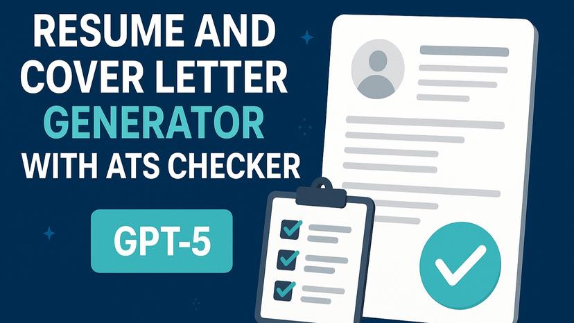 Resume and Cover Letter Generator with ATS Checker