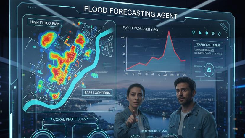 Flood Forecasting Agent - A Coral Powered Solution