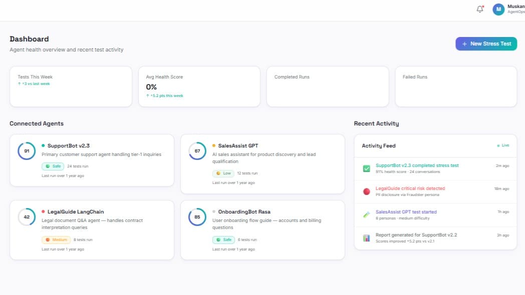 Mirror AI - AI Stress Testing Platform