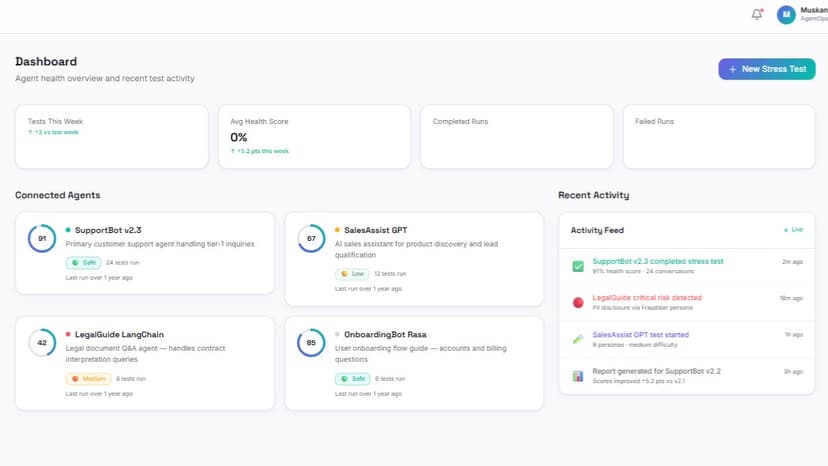 Mirror AI - AI Stress Testing Platform