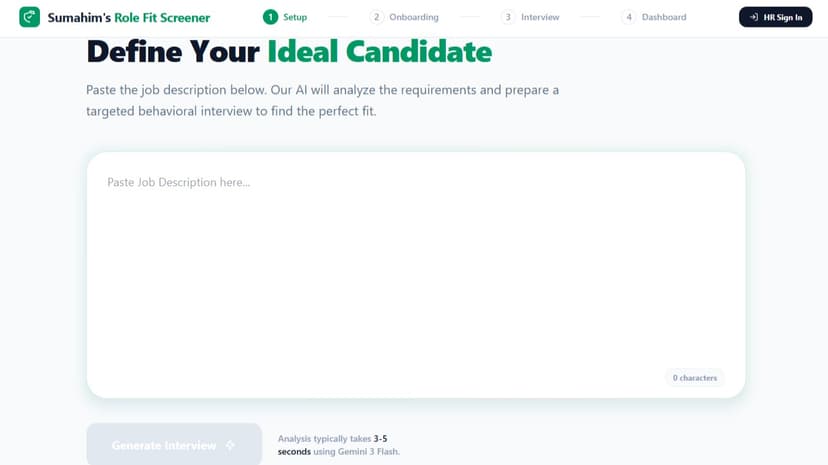 Role Fit Screener