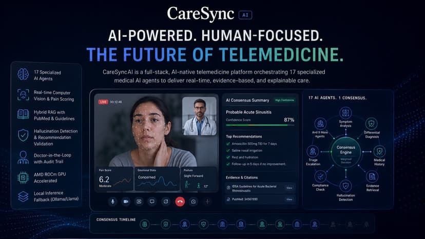 CareSyncAI: 17-Agent AI Telemedicine Platform