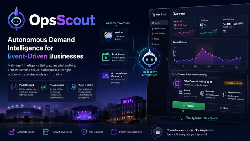 OpsScout - Autonomous agent of event-driven SMBs