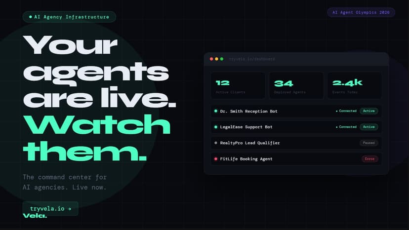 Vela — AI Agency Command Center