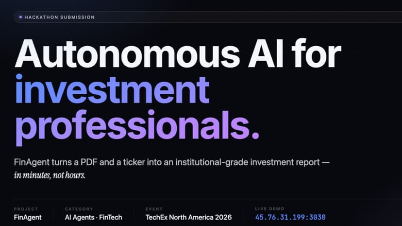 Fintech — AI Investment Analysis Agent