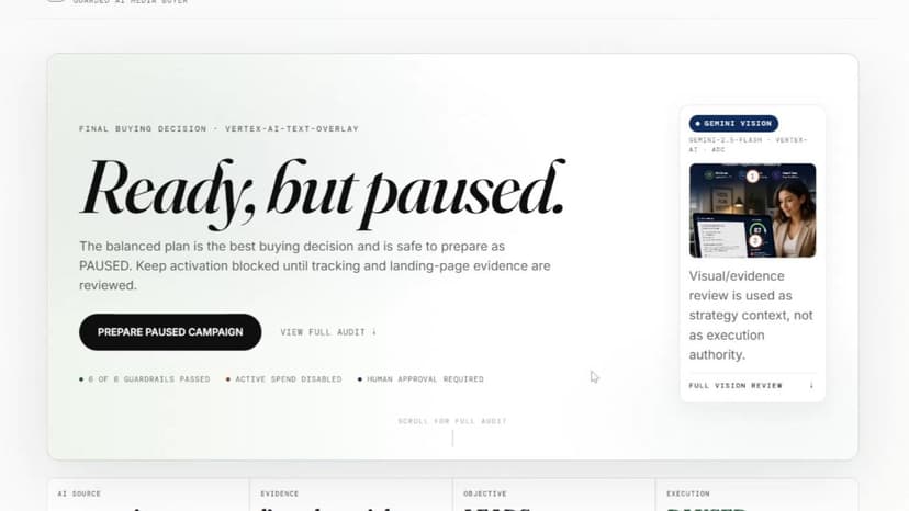 AdAudit: Guarded AI Media Buyer