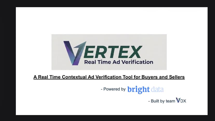 Vertex Real Time Ad Verification
