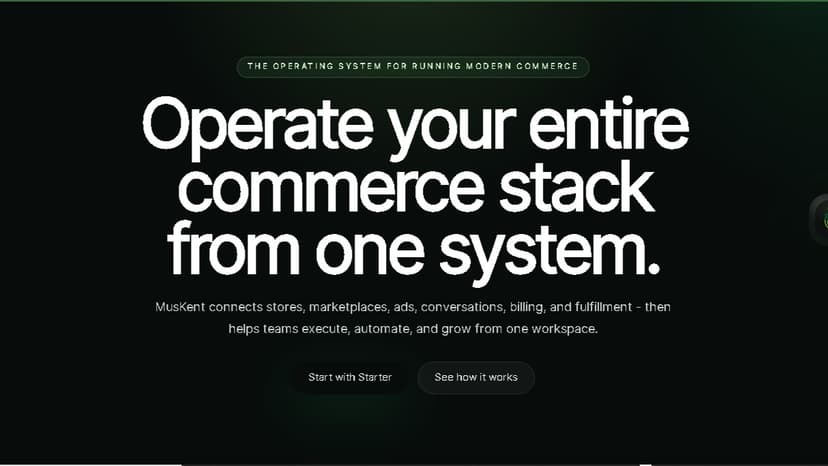 MusKent Commerce OS