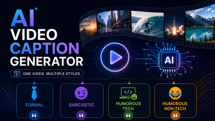 Multi-Style AI Video Caption Generator