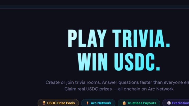 TriviaFi – Onchain Trivia Game with USDC Rewards