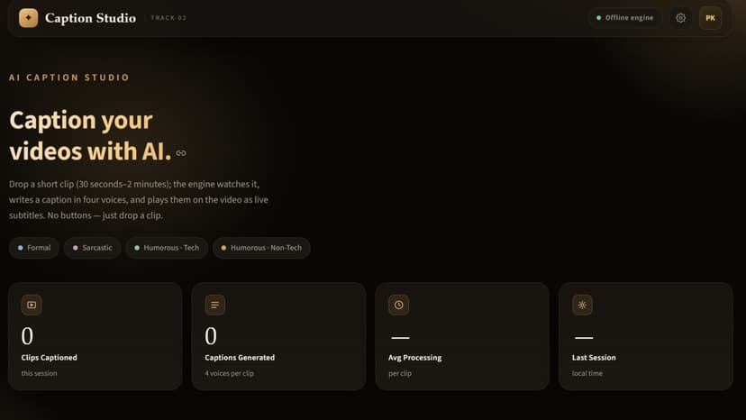 AI Caption Studio