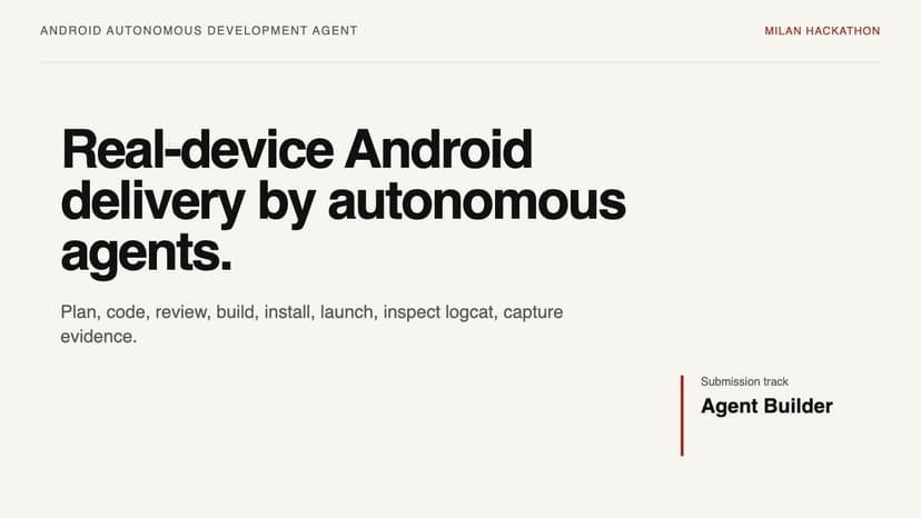 Android Autonomous Agent for Real-Device Delivery