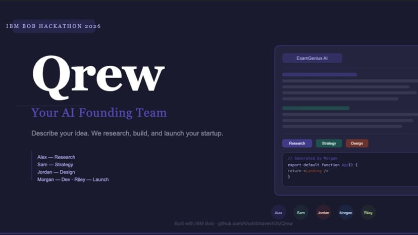 Qrew — Your AI Founding Team