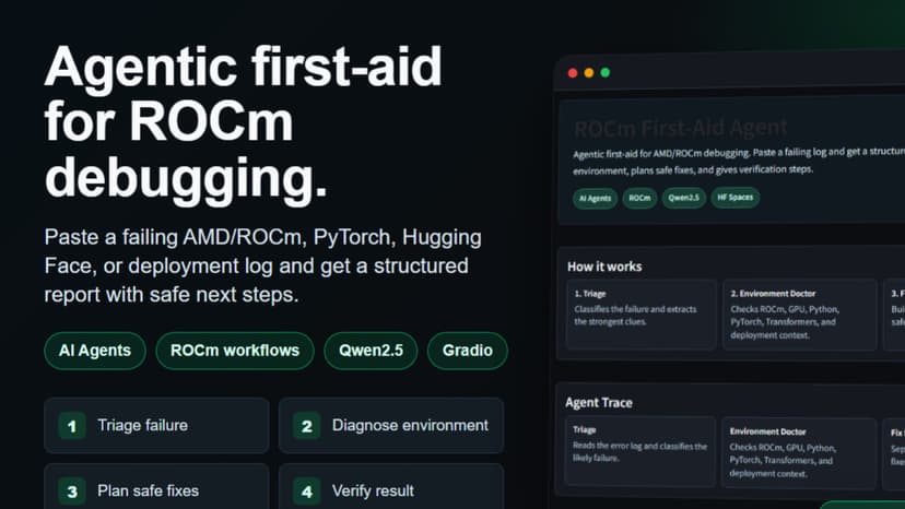 ROCm First-Aid Agent