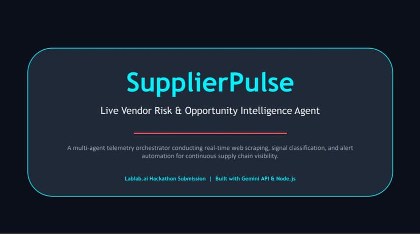 Supplier Pulse