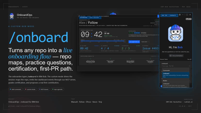 OnboardOps: A Custom Bob Mode for Repo Onboarding