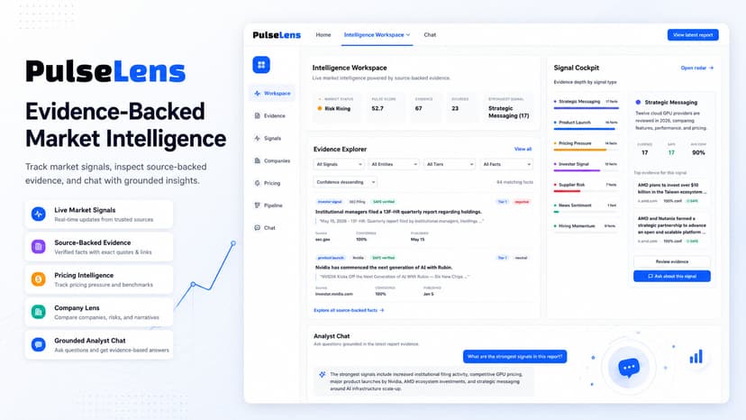 PulseLens - Evidence Market Intelligence