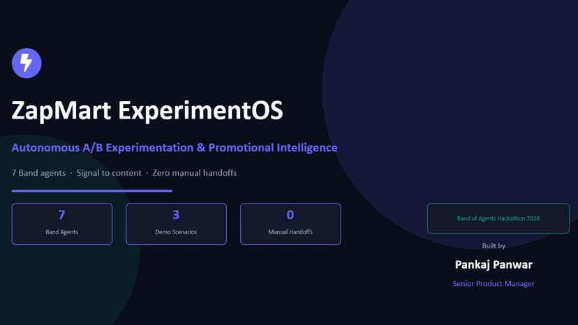 ZapMart ExperimentOS