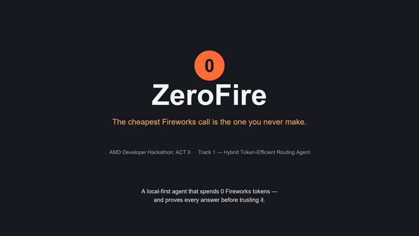 ZeroFire — Zero-Token Local-First Routing Agent 02