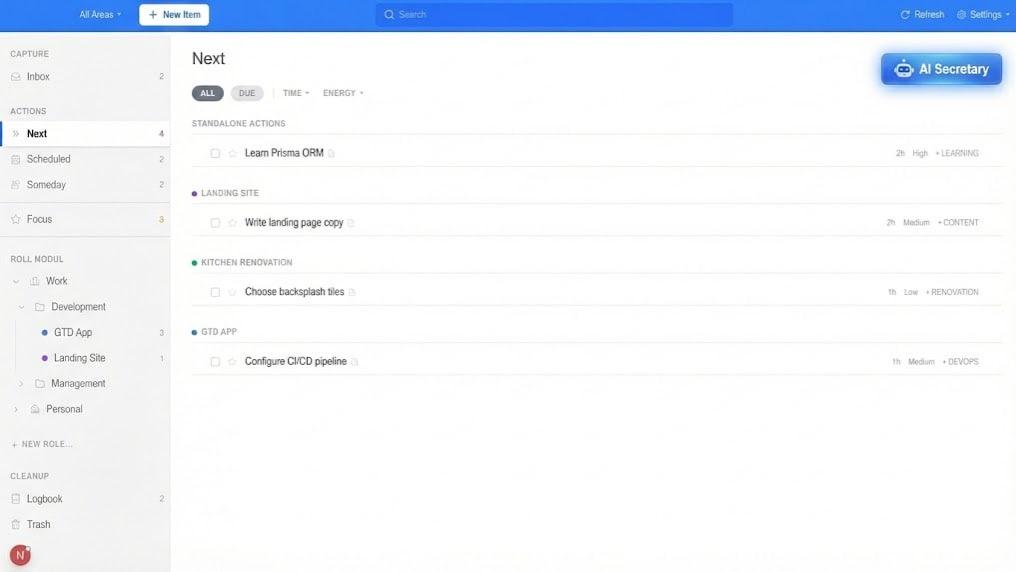 AI-Native GTD Engine