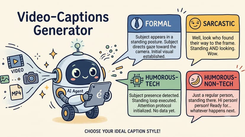 Video Captioning Agent — Multi-Style AI Captions