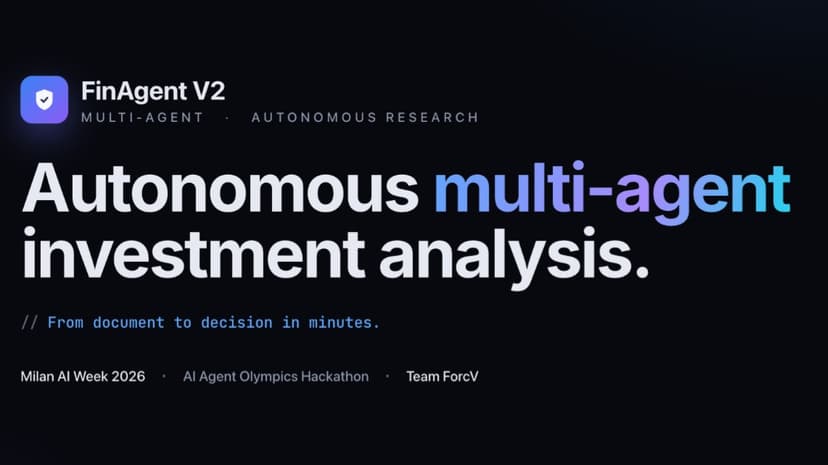 FinAgent V2 — Autonomous Multi-Agent Investment AI
