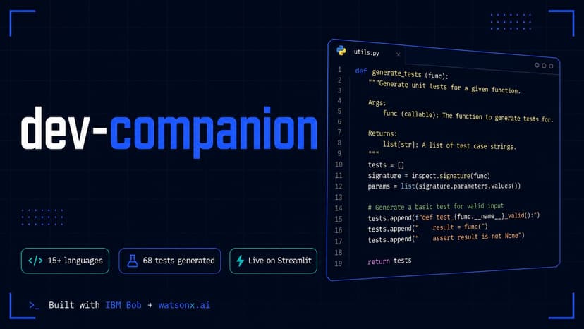 Dev companion