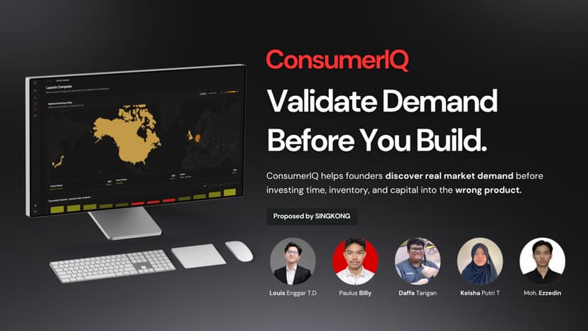ConsumerIQ: Validate Demand Before You Build