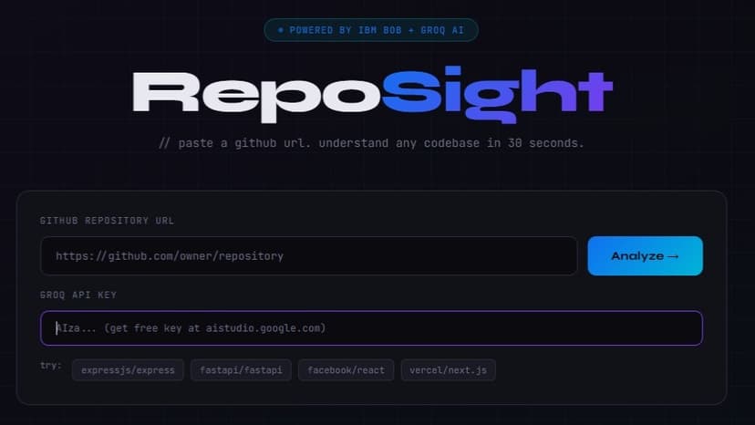 RepoSight β Instant Codebase Intelligence