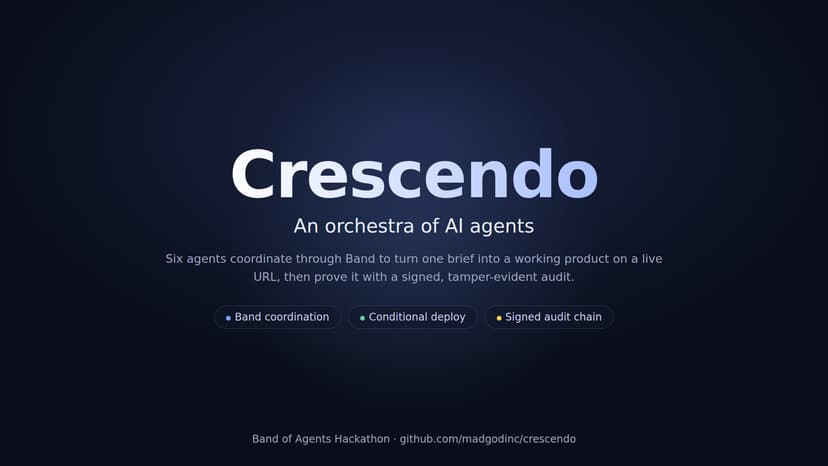 Crescendo: an orchestra of AI agents