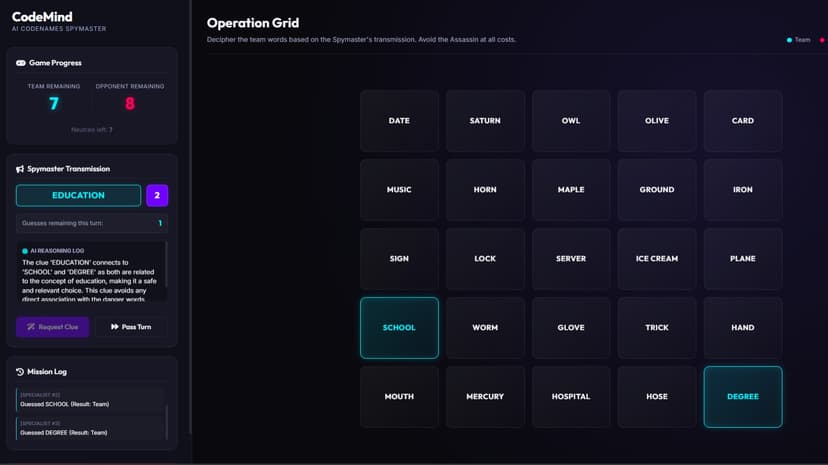 CodeMind — AI Codenames Spymaster