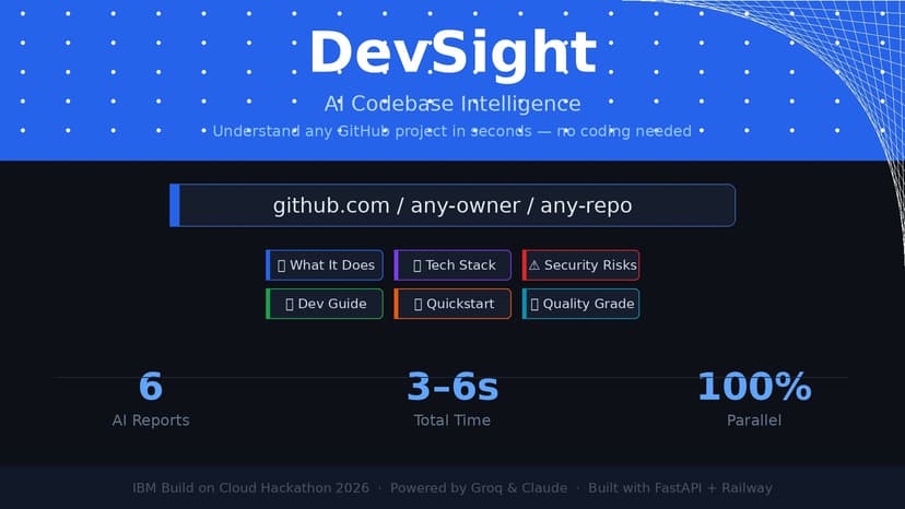 DevSight — AI Codebase Intelligence
