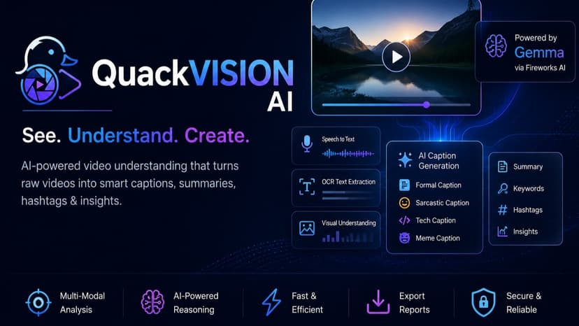 QuackVision AI: Multimodal Video Understanding