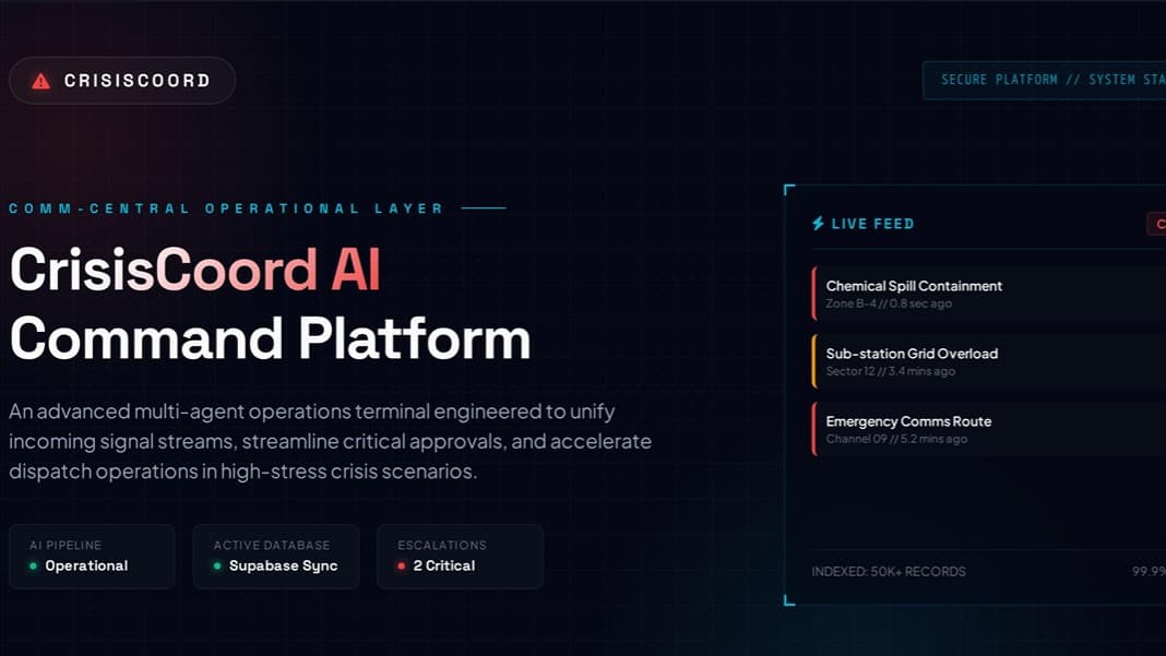 AI Crisis Command & Coordination Platform
