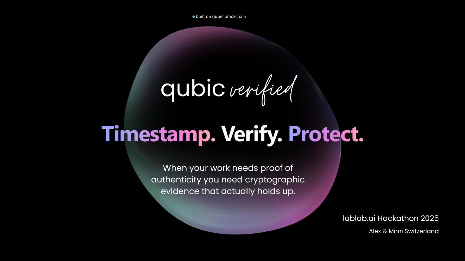 qubic verified
