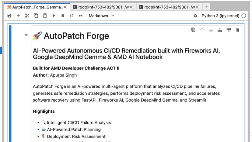 AutoPatch Forge: Autonomous Self-Healing CI/CD