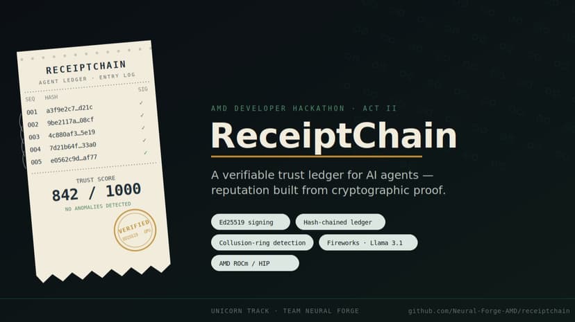 ReceiptChain: Trust Ledger for AI Agents