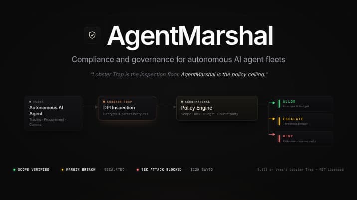 AgentMarshal - Governance for Autonomous AI Agents