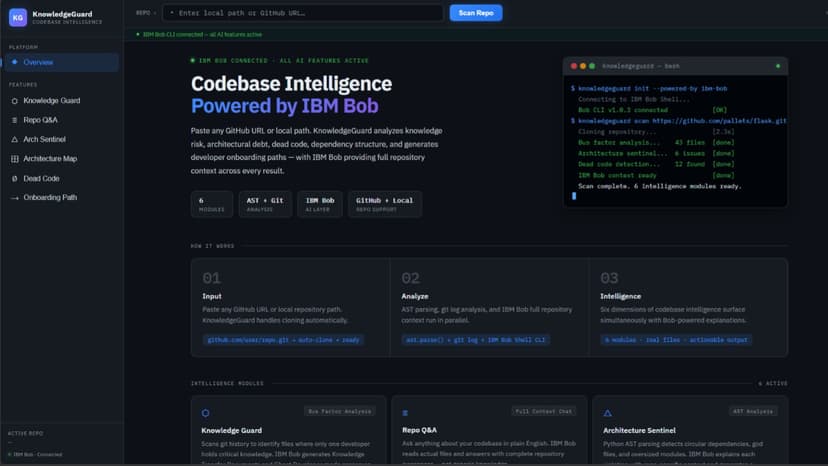 KnowledgeGuard — AI Codebase Intelligence