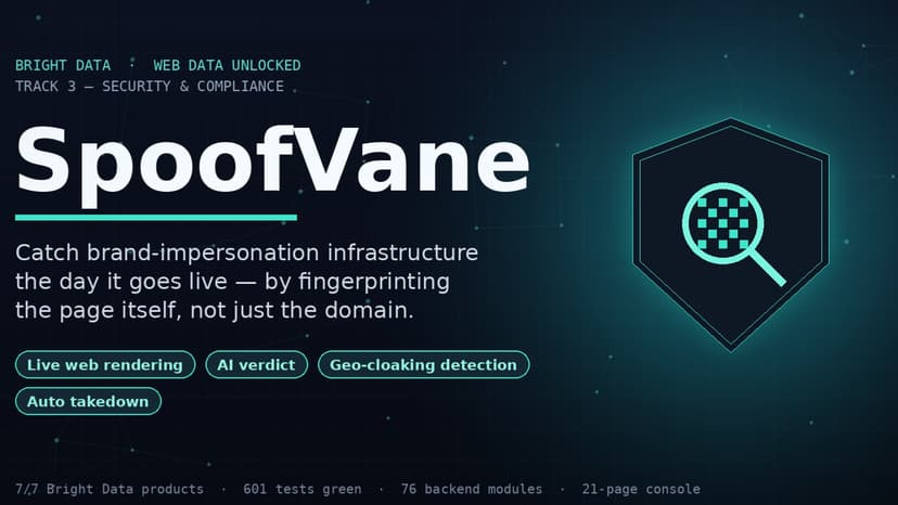 SpoofVane — AI Brand-Impersonation Defense