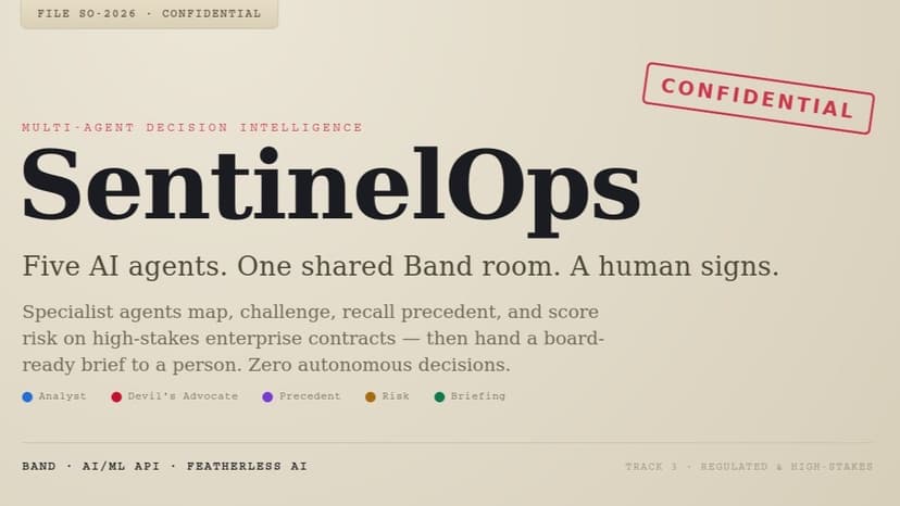 SentinelOps: Multi-Agent Decision Inteligence