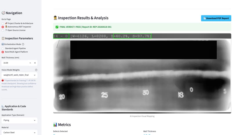 Weld AI - Autonomous Multi-Agent Radiography