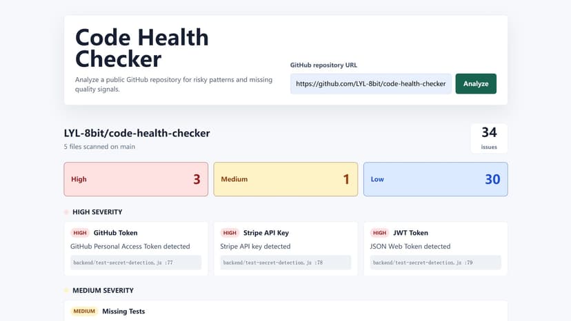 Code Health Checker