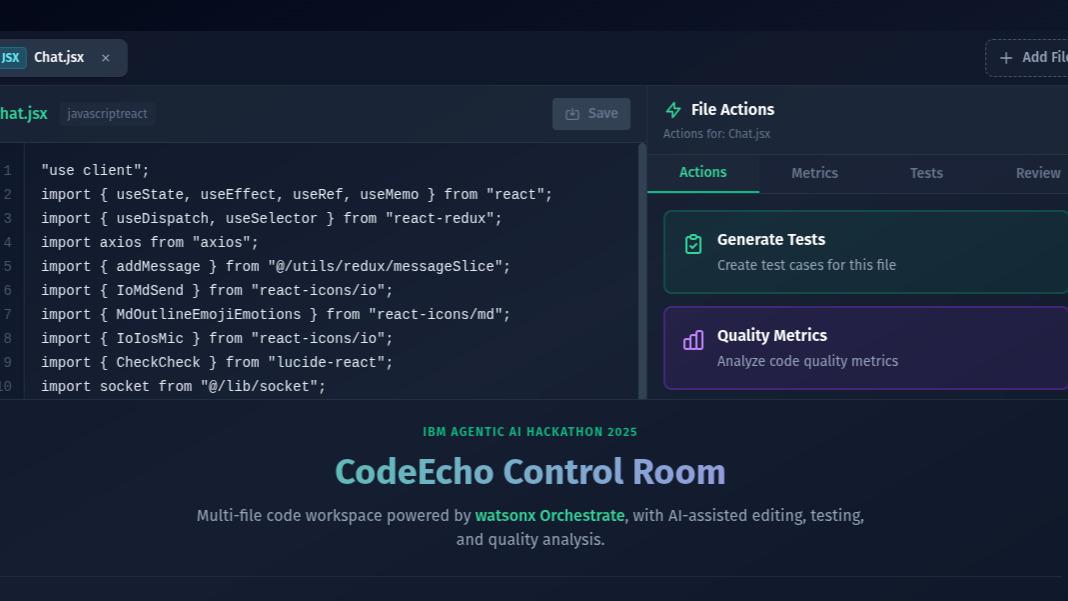 CodeEcho Voice Agentic AI Developer with RAG