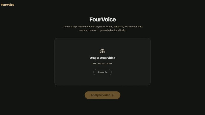 FourVoice Captioner