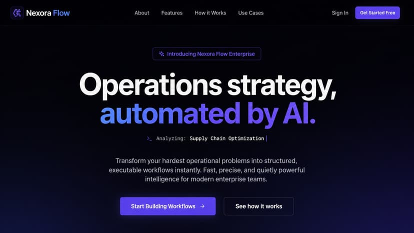 Nexora Flow AI Workflow Automation