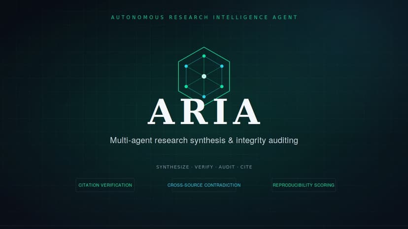 ARIA - Automated Research Intelligence Agent