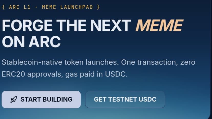 Arcforge — Meme Launchpad on Arc